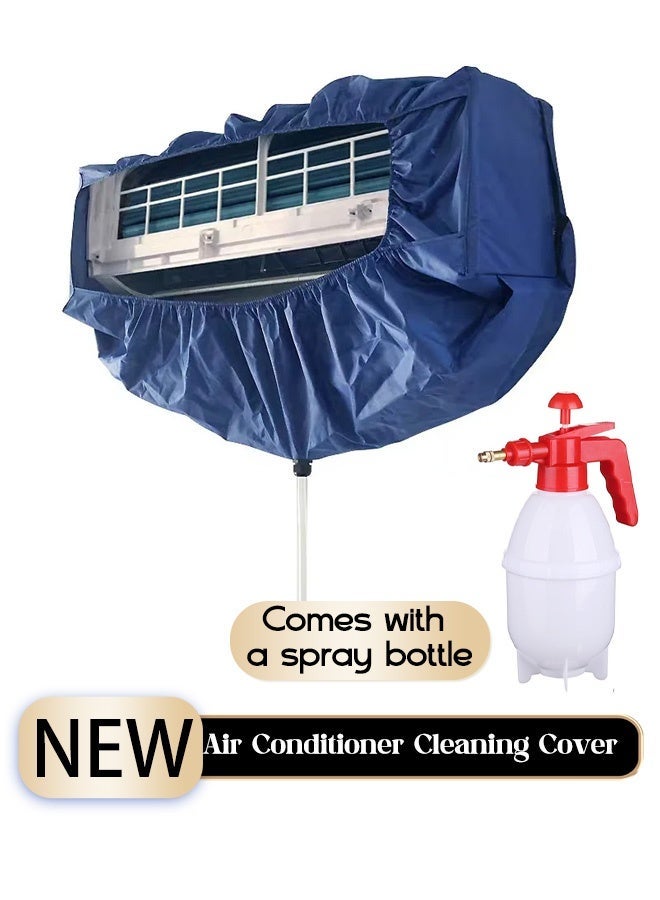 Large Split Air Conditioner Cleaning Cover Bag for 2P-3P AC, Waterproof Dustproof Wall Mounted AC Service Kit with Hose and Spray Bottle - Image 2