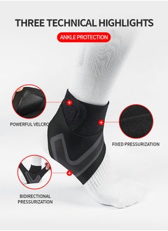 GROIC 1 Pair Ankle Brace for Women & Men - Breathable Comfortable Adjustable Ankle Wrap, Ankle Support for Running, Basketball, Achilles, Minor Sprains, Joint Pain Relief, Injury Recovery, One Size Fits All  - Image 3