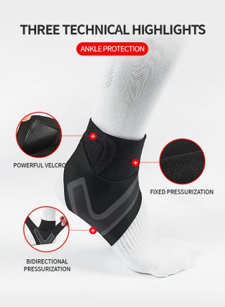 1 Pair Ankle Brace for Women & Men - Breathable Comfortable Adjustable Ankle Wrap, Ankle Support for Running, Basketball, Achilles, Minor Sprains, Joint Pain Relief, Injury Recovery, One Size Fits All - view 3