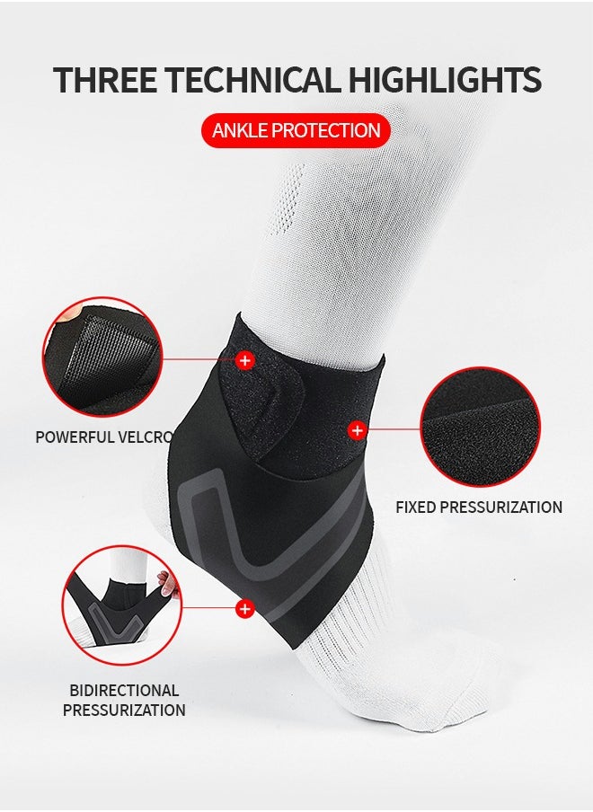 GROIC - 1 Pair Ankle Brace for Women & Men - Breathable Comfortable Adjustable Ankle Wrap, Ankle Support for Running, Basketball, Achilles, Minor Sprains, Joint Pain Relief, Injury Recovery, One Size Fits All - Image 1