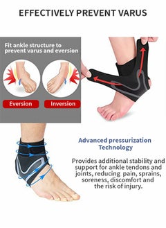 GROIC 1 Pair Ankle Brace for Women & Men - Breathable Comfortable Adjustable Ankle Wrap, Ankle Support for Running, Basketball, Achilles, Minor Sprains, Joint Pain Relief, Injury Recovery, One Size Fits All  - Image 2