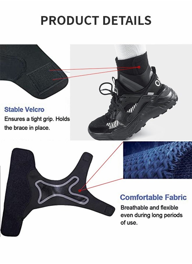 GROIC - 1 Pair Ankle Brace for Women & Men - Breathable Comfortable Adjustable Ankle Wrap, Ankle Support for Running, Basketball, Achilles, Minor Sprains, Joint Pain Relief, Injury Recovery, One Size Fits All - Image 1