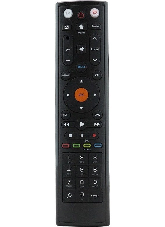 D-Smart 2017 HD Blue Satellite Receiver Remote