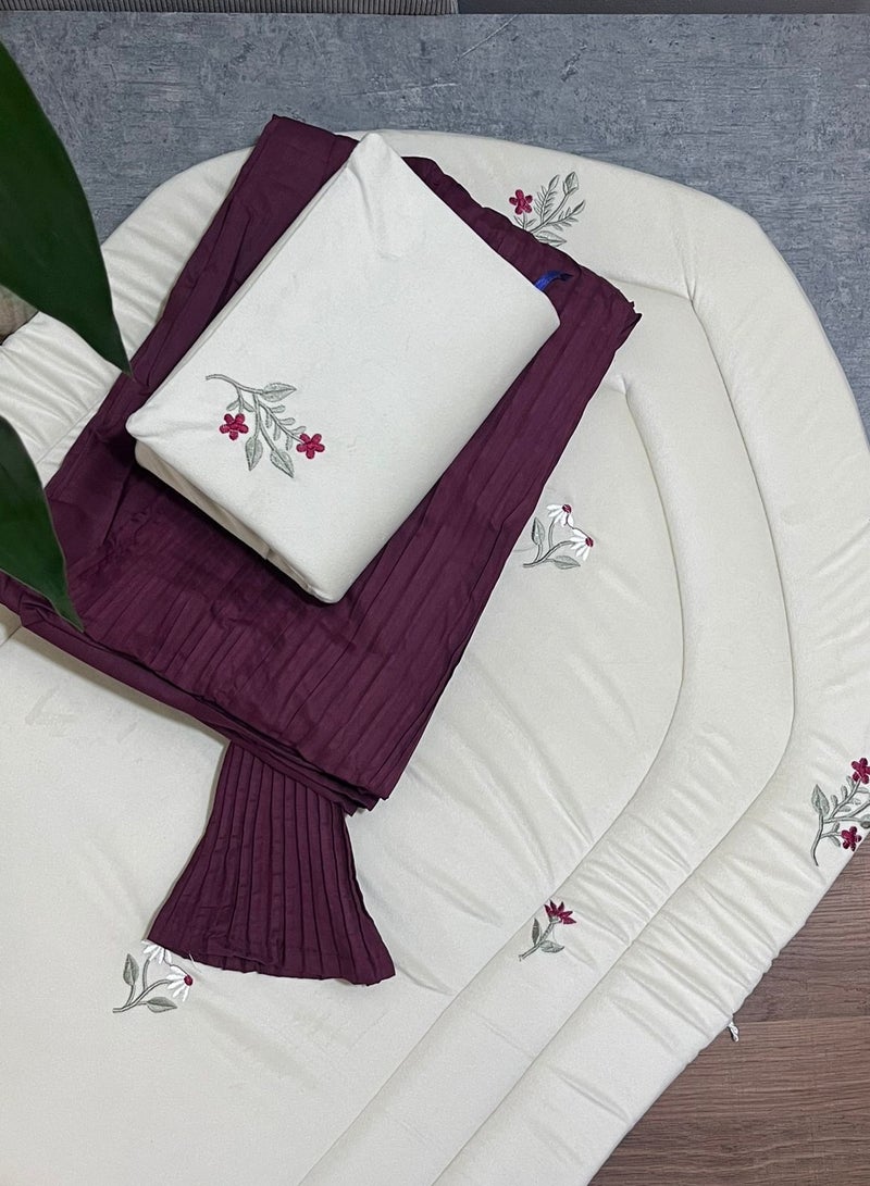 سجادة صلاة ناعمة ومريحة ، مطرزة بتطريز ملون - Image 1