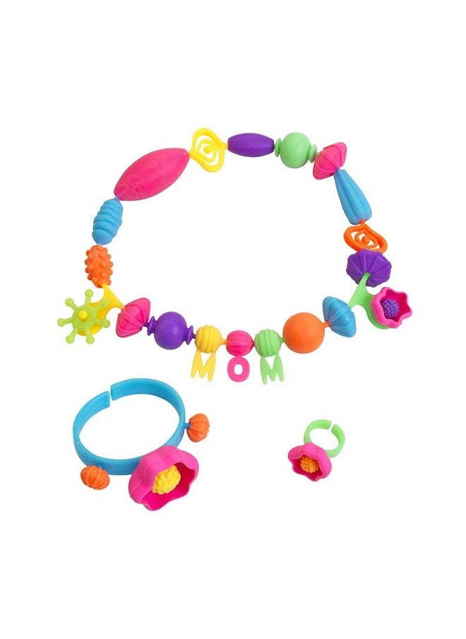 Colorations 1000+ Snap Pop Beads For Girls Toys Kids Jewelry Making Kit Popbead Art And Craft Kits Diy Bracelets Necklace And Rings Toy For Age 3 4 5 6 7 8 Year Old (Large)  - Image 4