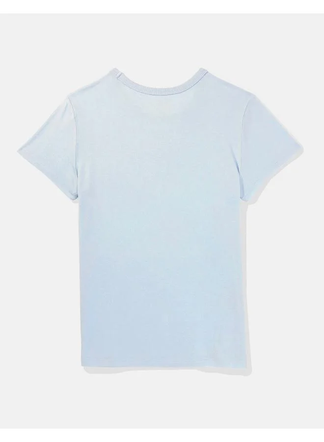 American Eagle Essential Crew Neck Knitted T-Shirt