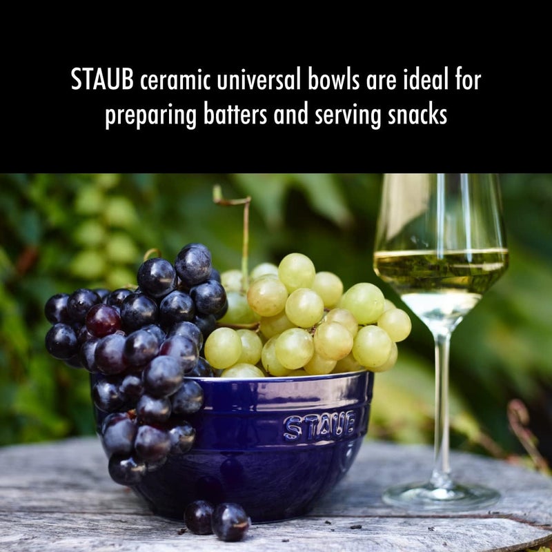 STAUB Ceramics Universal Bowl Set, 6.5-inch, Dark Blue - Image 2