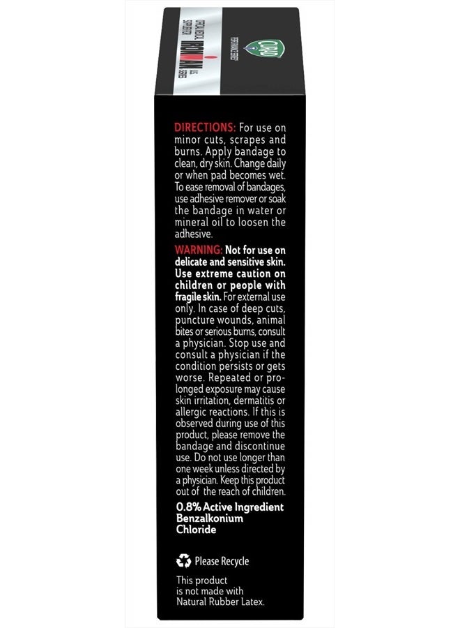 CURAD Performance Series IRONMAN Antibacterial Bandages, Extreme Hold Adhesive Technology, Knee & Elbow 3 inches x 3 inches, 10 Count, Ideal for Cuts, Scrapes, Sports, and Active Lifestyles - Image 5