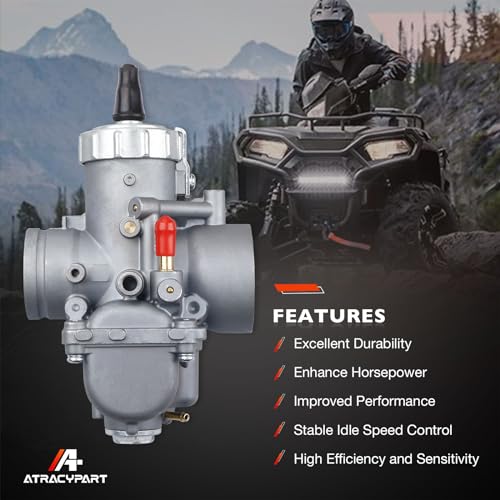 ATRACYPART 2 Stroke Polaris Carburetor Compatible with Scrambler Sportsman Sport Xplorer Trail Blazer Big Boss 400 400L 1994-2002 Engines Carb Replace#3130710 3130574 3130957 3131323 3131404 - Image 3