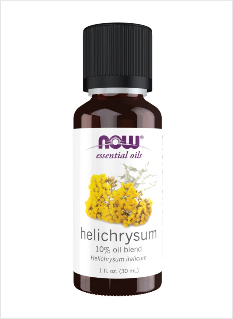 now زيت الهيليكرسوم الأساسي من NOW - 10% زيت استعادة نقي، 30 مل