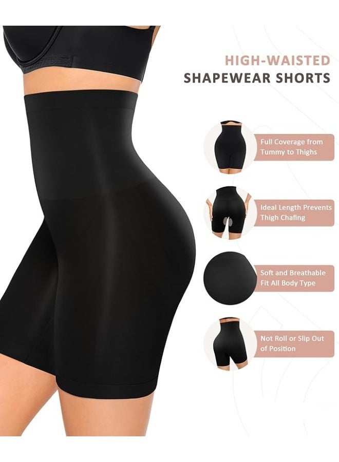 4basix Women’s Tummy Control Shapewear Shorts – Seamless High Waist Body Shaper for Women, Slimming Compression Panty for Waist & Thighs, Invisible Under Dress, Postpartum & Daily Shaping Underwear - Image 2