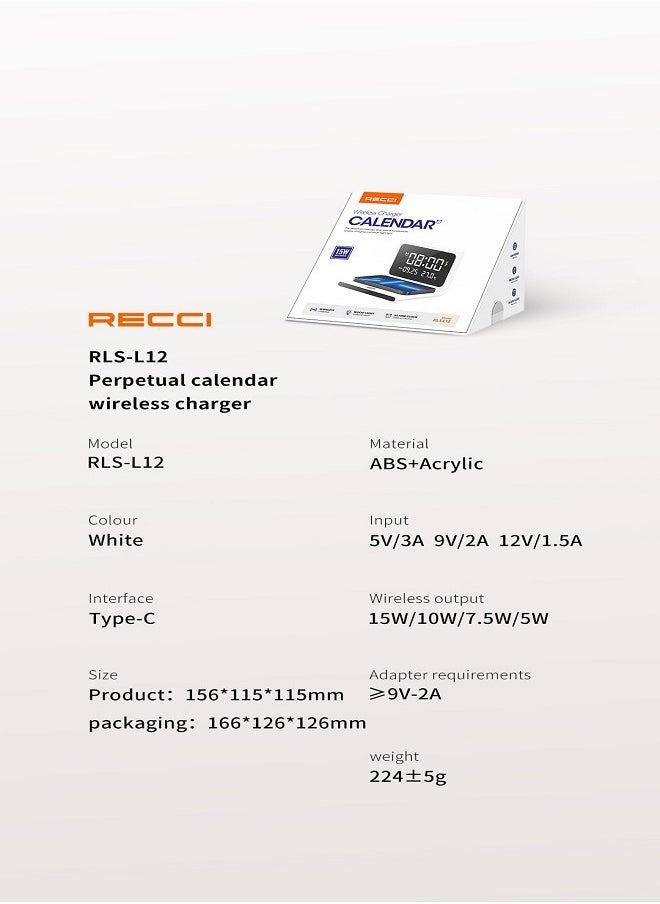 ريتشي شاحن لاسلكي بتقويم دائم- RSL-L12  - Image 4