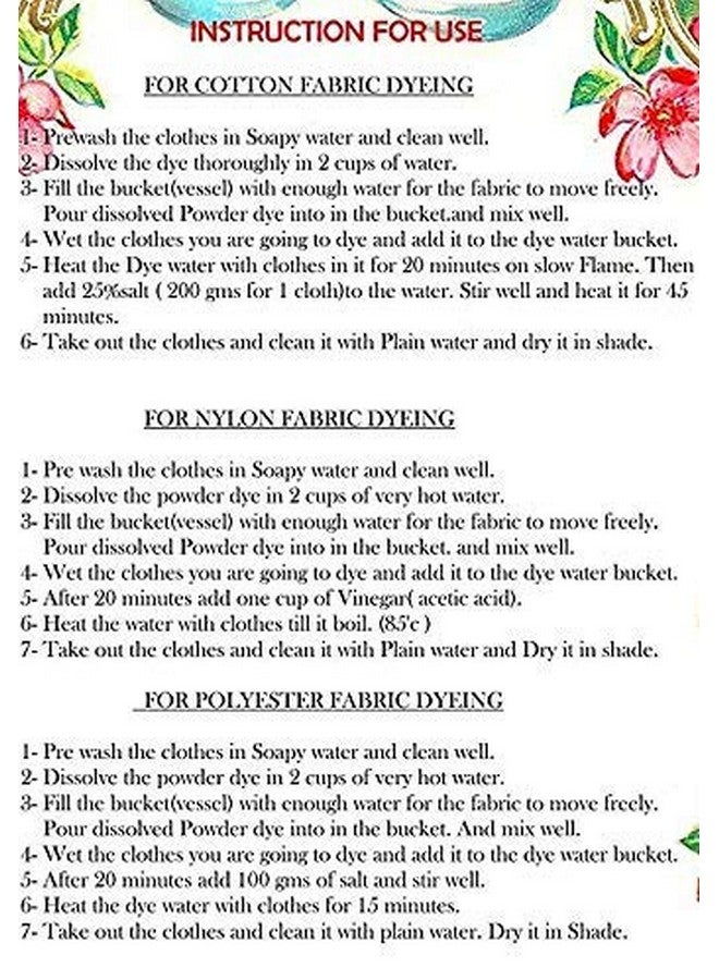 OMX Fabric Dye Colour, Black, Box of 25 Gram - Image 3