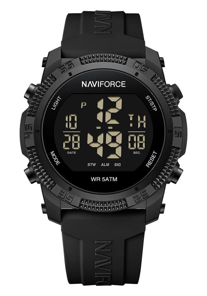 NAVIFORCE Men Sports Waterproof Digital Watch with Stopwatch and Alarm - Image 1