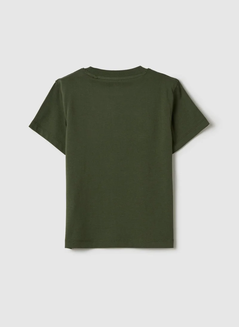 Ovs Cotton T-Shirt With Print