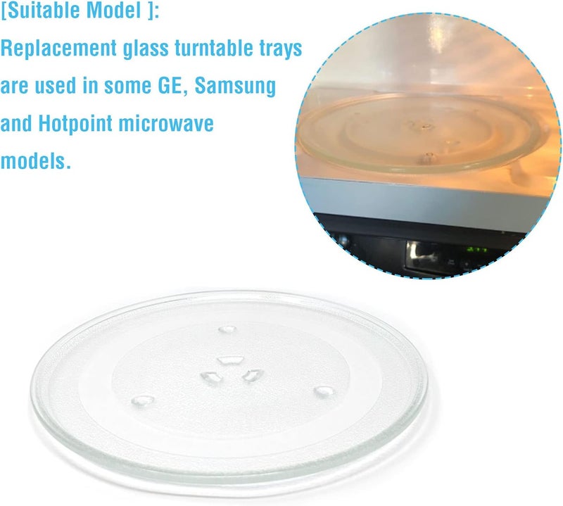 APPLIANCEMATES 11.25" Microwave Glass Turntable Plate Replacement for GE and Samsung- 11 1/4" Microwave Glass Turntable Tray Replaces ME16K3000AS, ME17R7021ES, WB49X10097,WB39X0078,WB49X10034 by - Image 4