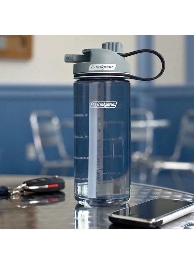 Nalgene Sustain Tritan Bpafree Multidrink Water Bottle Made With Material Derived From 50% Plastic Waste 20 Oz Red - Image 3