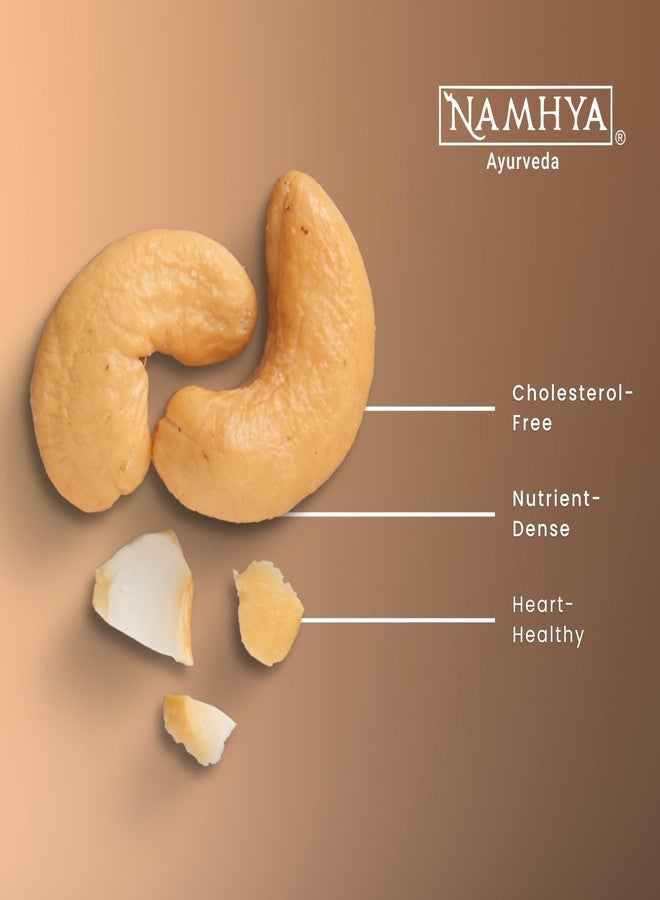 Namhya - Premium Whole Cashew Kernels | Kaju Rich in Protein, Boosts Energy & Heart Health - Cashew Kernels - 100% Natural, Gluten-Free, No Preservatives - For Snacking & Nutrition (500 g) - Image 4