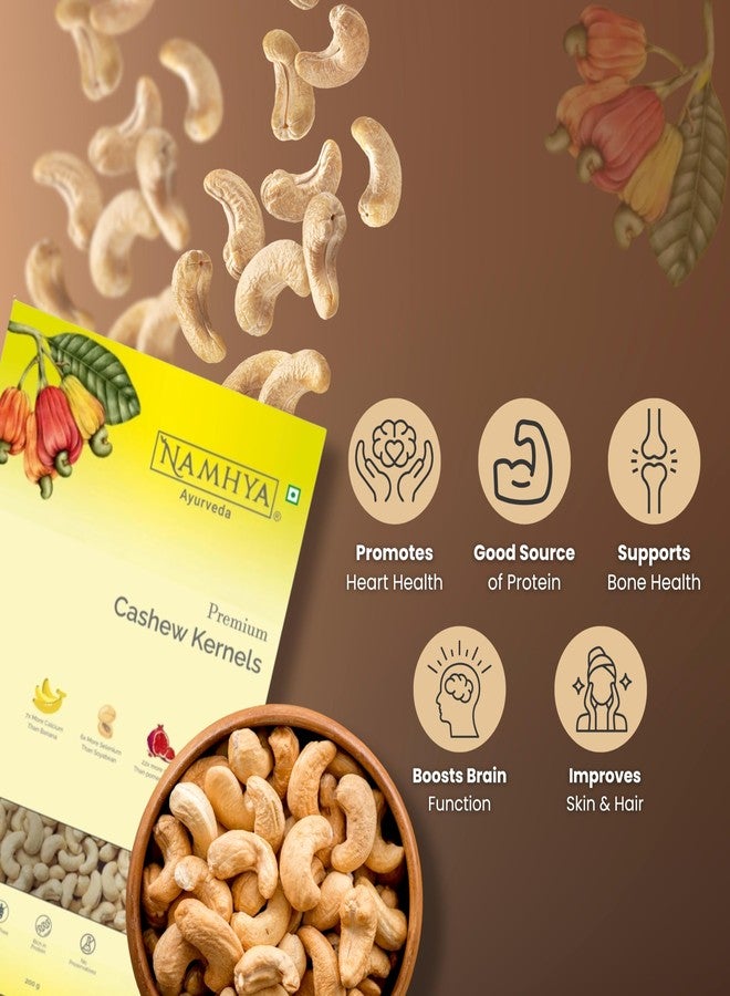 Namhya - Premium Whole Cashew Kernels | Kaju Rich in Protein, Boosts Energy & Heart Health - Cashew Kernels - 100% Natural, Gluten-Free, No Preservatives - For Snacking & Nutrition (500 g) - Image 2