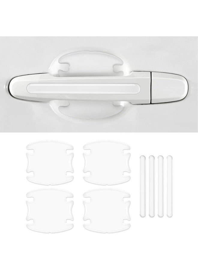8Pcs Car Door Cup Protector, Car Door Handle Bowl Sticker for Non-Marking Auto Door Handle Protective Film, Clear Paint Protection Film - Image 1