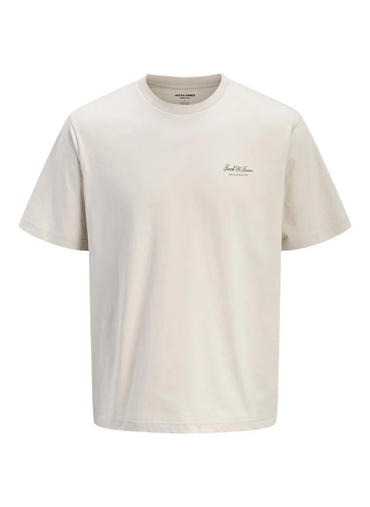 JACK & JONES  Plus Size Graphic Crew Neck T-Shirt for Men | Best Price UAE