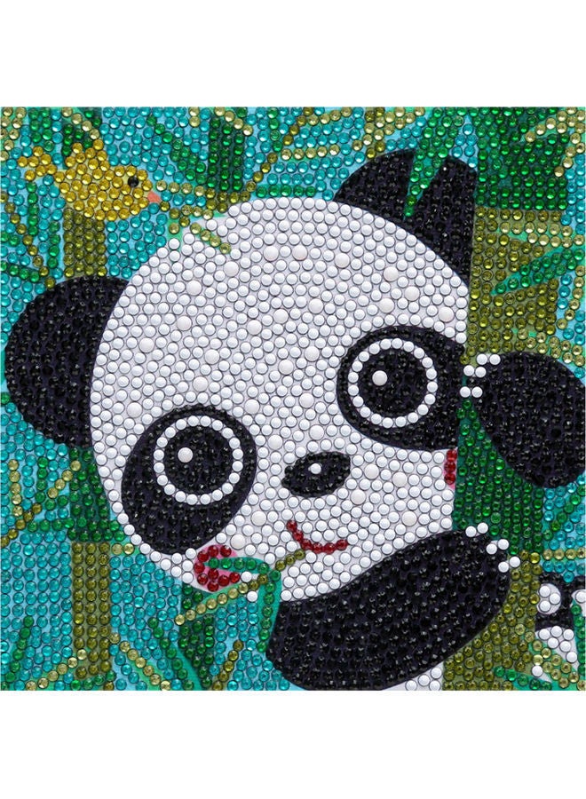 نيبمينينت لوحة فنية خماسية الأبعاد ماسية بتصميم باندا لطيف متعدد الألوان