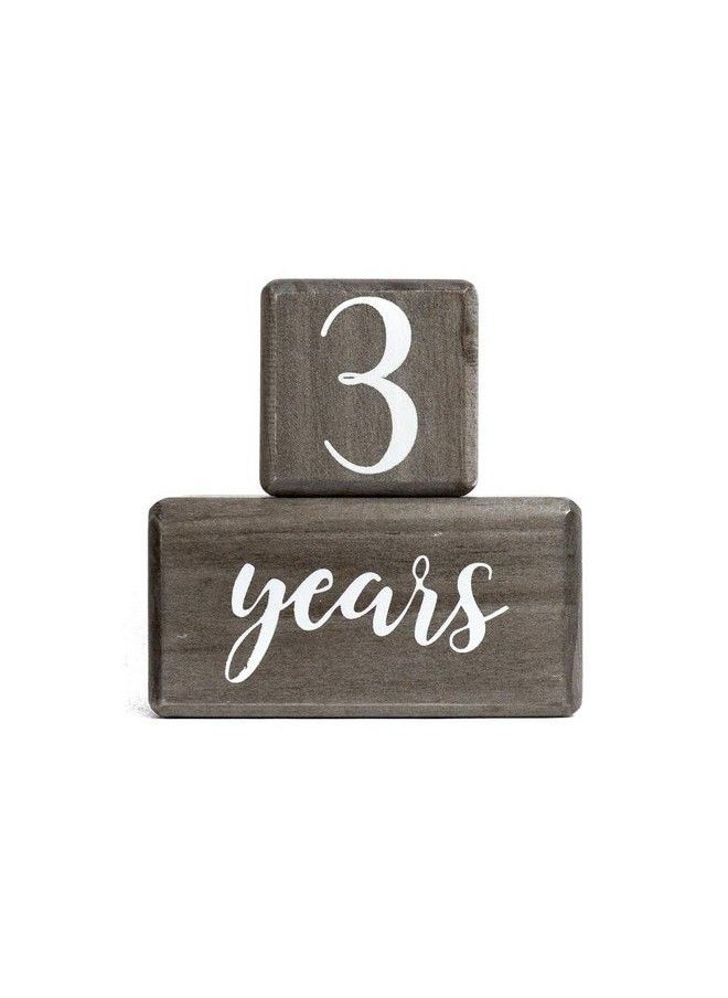 LovelySprouts Premium Solid Wood Baby Milestone Age Blocks + Gift Box ; Gray Stained Natural Pine ; Weeks Months Years Grade Newborn Photo Props ; Perfect Pregnancy Gift And Keepsake Month Photos  - Image 5