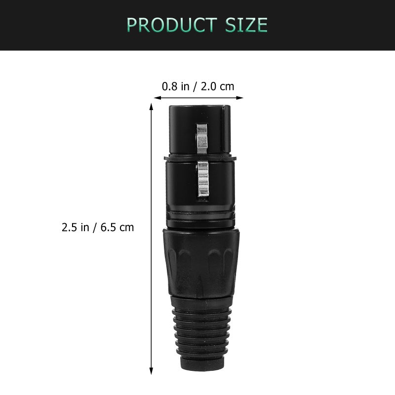 XLR Solder Type Connector for Microphone and Speaker Cables, Durable Design - Image 2