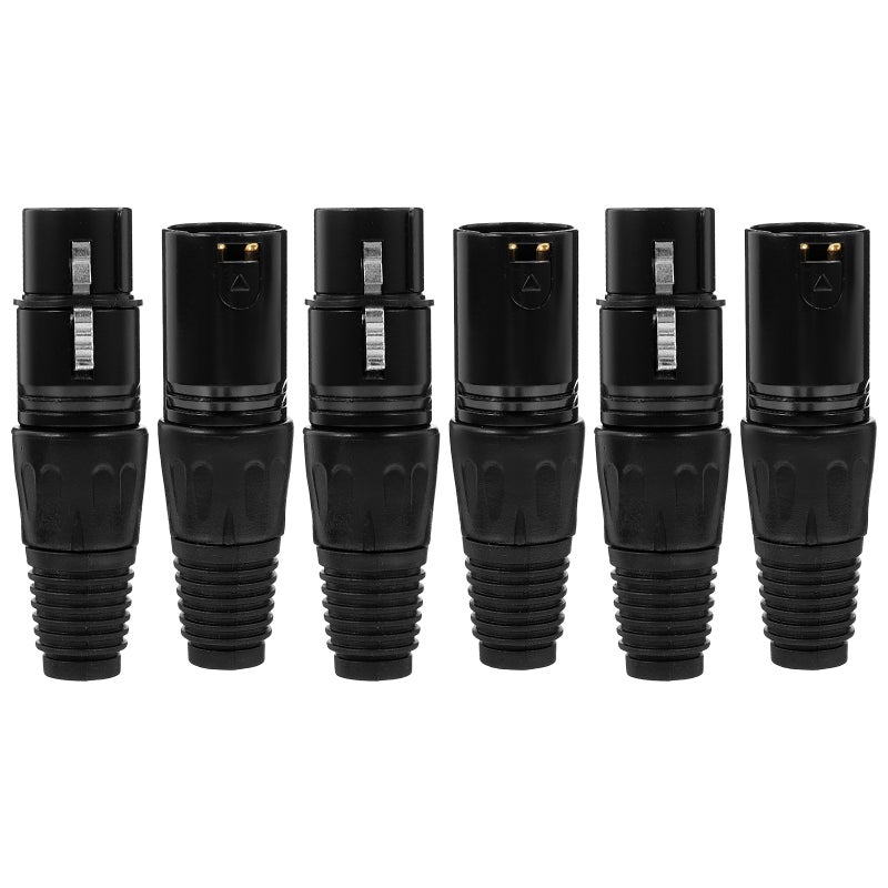 XLR Solder Type Connector for Microphone and Speaker Cables, Durable Design - Image 1