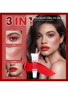 3 IN 1 Lip Mud Velvet Lip Tint Lip Gloss Multi-use Lip and Cheek Tint Liquid Blush and Paint Tint for Lips, Cheeks & Eyelids Pink Eyeshadow - pzsku/Z9E27499A1F70333C77F9Z/45/_/1730775987/841d31df-8758-4ae9-b3c9-ba469d9471af