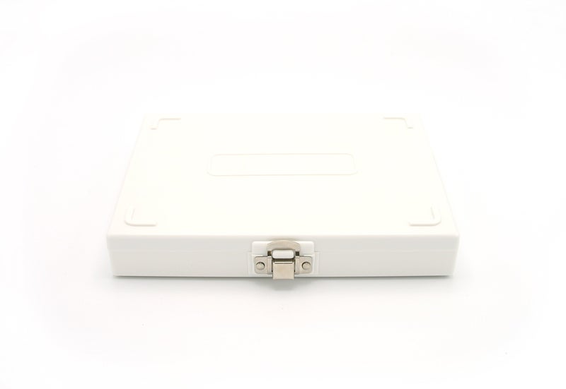 Heathrow Scientific HD15994R White Foam Lined 100 Place Microscope Slide Box, 8.25" Length x 7" Width x 1.3" Height - Image 2