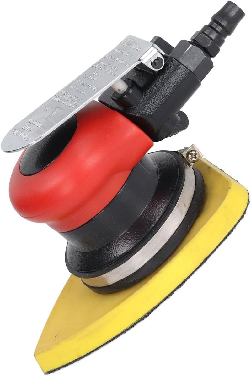 1/4in Air Powered Triangle Sander Polisher, Pneumatic Sander with 10000RPM High Speed and Press Switch, Long Vibration Sanding Machine for Wood Metal Fiberglass at 90PSI - Image 2