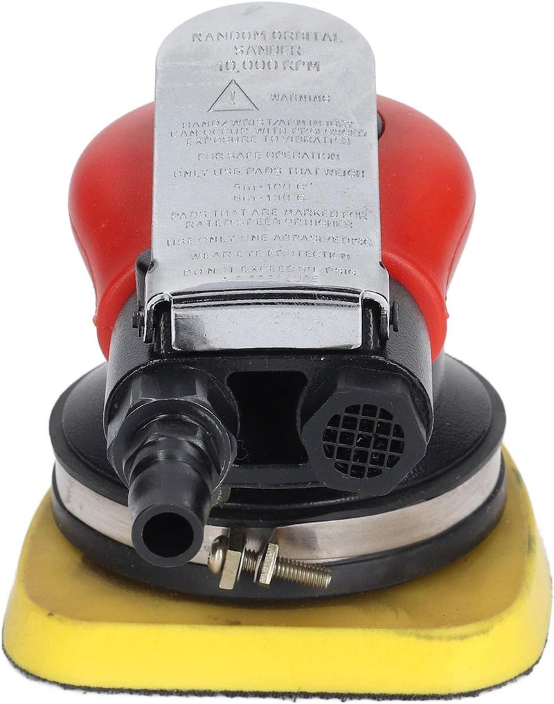 1/4in Air Powered Triangle Sander Polisher, Pneumatic Sander with 10000RPM High Speed and Press Switch, Long Vibration Sanding Machine for Wood Metal Fiberglass at 90PSI - Image 5