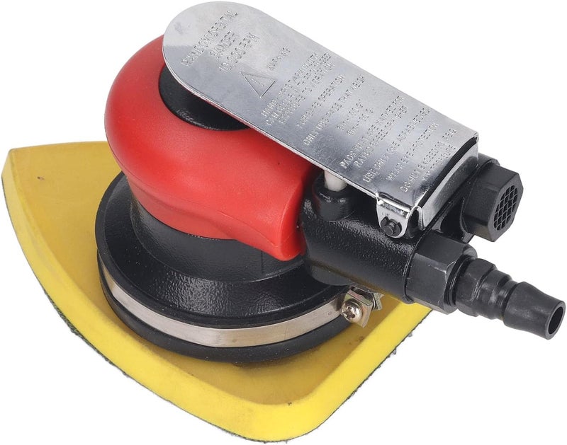 1/4in Air Powered Triangle Sander Polisher, Pneumatic Sander with 10000RPM High Speed and Press Switch, Long Vibration Sanding Machine for Wood Metal Fiberglass at 90PSI - Image 4