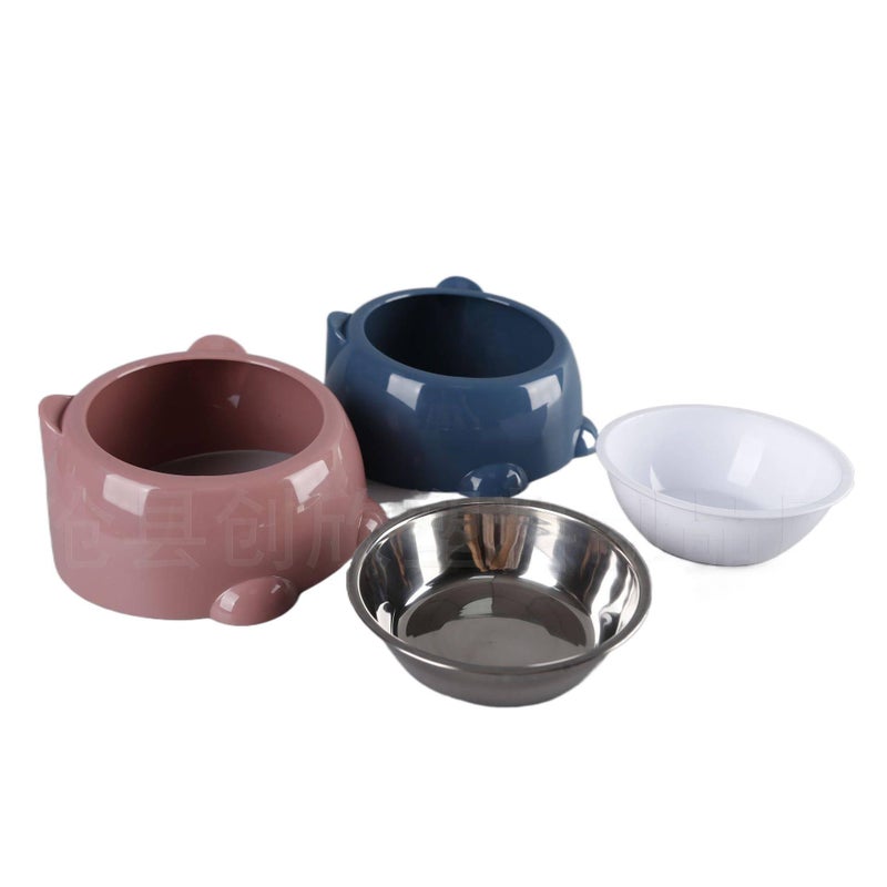Stainless Steel Raised Cat Bowl with Tilted Bowl Indoor Feeding Home Feeding Accessory Pet Food Bowl Routine Feeding - Image 5
