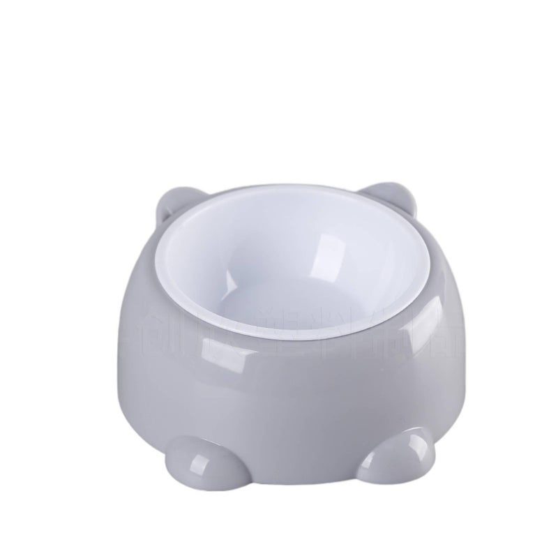 Stainless Steel Raised Cat Bowl with Tilted Bowl Indoor Feeding Home Feeding Accessory Pet Food Bowl Routine Feeding - Image 1