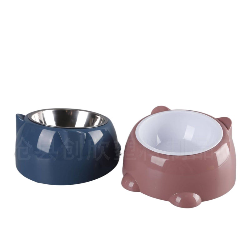 Stainless Steel Raised Cat Bowl with Tilted Bowl Indoor Feeding Home Feeding Accessory Pet Food Bowl Routine Feeding - Image 4