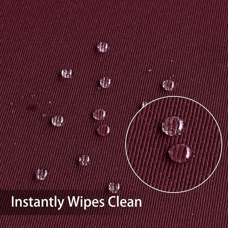 Obstal Hanging space save 210GSM Rectangle Table Cloth - Heavy Duty Water Resistance Microfiber Tablecloth, Decorative Fabric Table Cover for Outdoor and Indoor Use (Burgundy, 60 x 84 Inch) Spec upgraded improved quality - Image 3