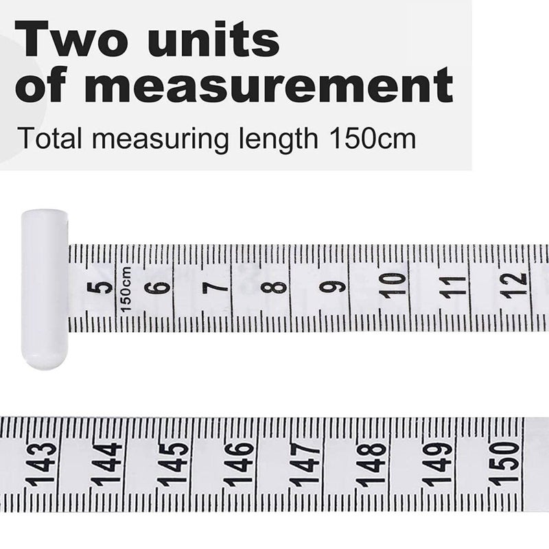 JUZR Tape Measure Body Measuring Tape 60inch 150cm Lock Pin Push Button Retract Ergonomic Design Durable Measuring Tapes for Body Measurement Pack2 - Image 4