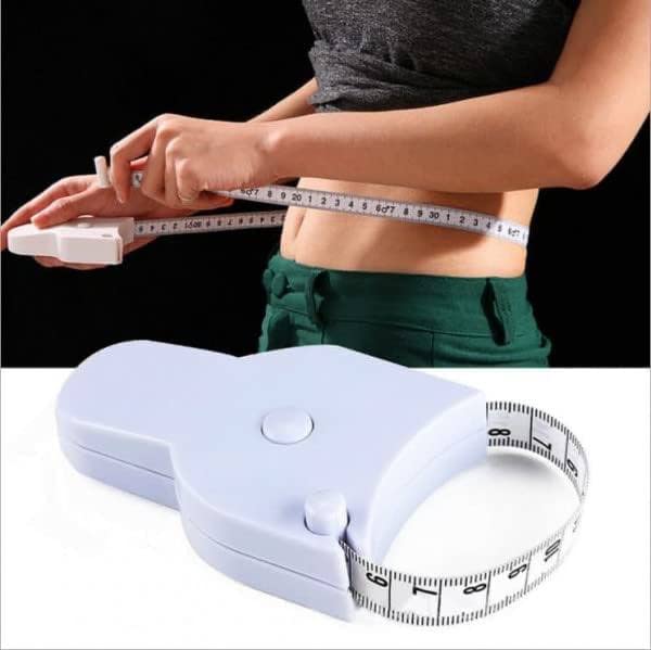 JUZR Tape Measure Body Measuring Tape 60inch 150cm Lock Pin Push Button Retract Ergonomic Design Durable Measuring Tapes for Body Measurement Pack2 - Image 3