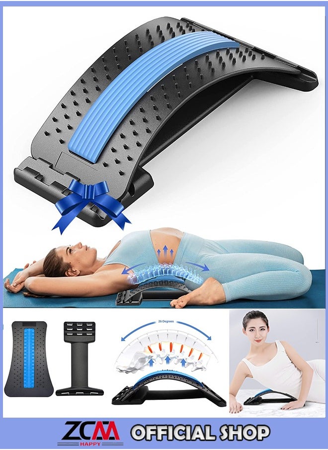 ZCM-HAPPY Lumbar Magic Stretcher Back Massager – Ergonomic Design with Adjustable Intensity for Back Pain Relief and Posture Enhancement  - Image 1
