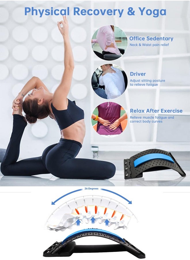 ZCM-HAPPY Lumbar Magic Stretcher Back Massager – Ergonomic Design with Adjustable Intensity for Back Pain Relief and Posture Enhancement  - Image 2