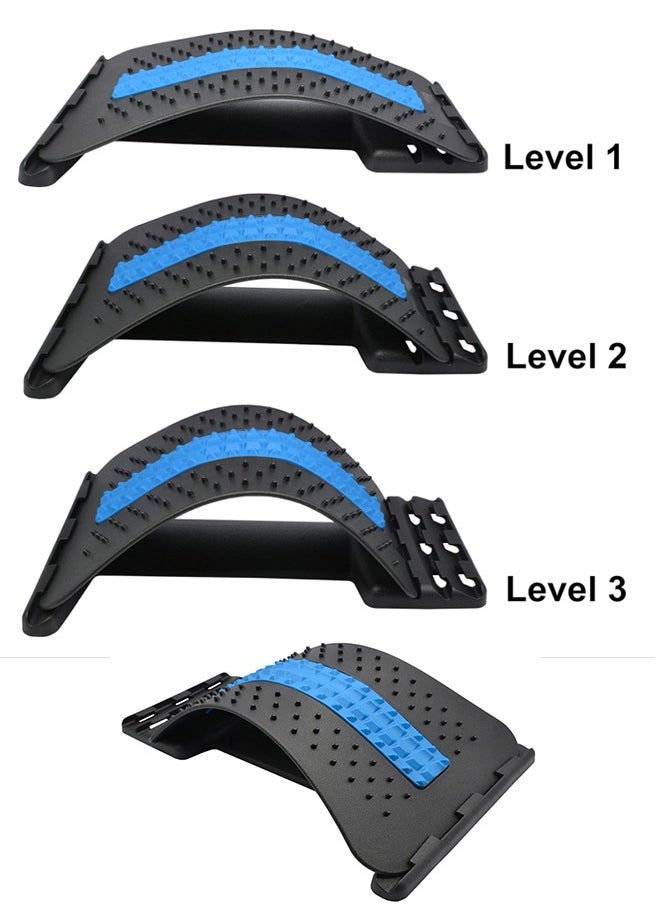 ZCM-HAPPY Lumbar Magic Stretcher Back Massager – Ergonomic Design with Adjustable Intensity for Back Pain Relief and Posture Enhancement  - Image 3
