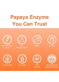 Papaya Enzymes Chewable Tablets - Papain, Amylase & Protease for Digestion & Nutrient Absorption, Papaya Flavor, Gluten Free, 500 Count - pzsku/Z9E278170CDDD3DECE590Z/45/_/1740986378/d3fc8488-ef5c-45d8-8d33-abf225bfa3a3