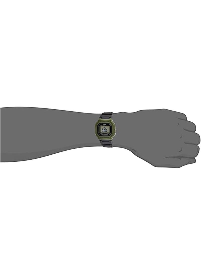 CASIO Men's Water Resistant Digital Watch W-218H-3AVDF  44 mm  Black - Image 4