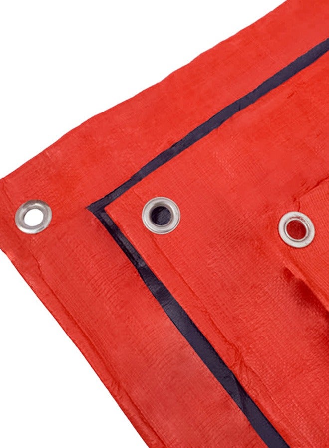 AL SANIDI Tarpaulin plastic sail waterproof dust cover, Garden Furniture Cover, Orang, Size 3* 4 yard - Image 2