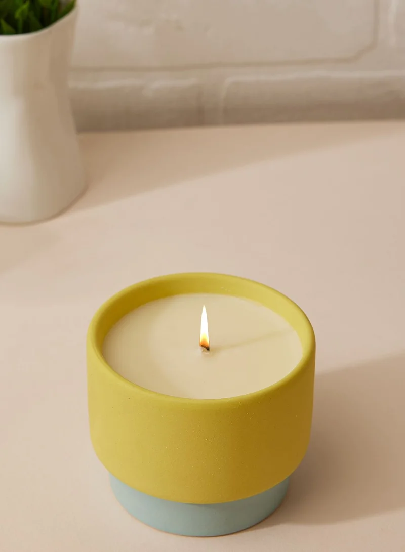 Paddywax 6Oz Yellow Ceramic Minty Verde
