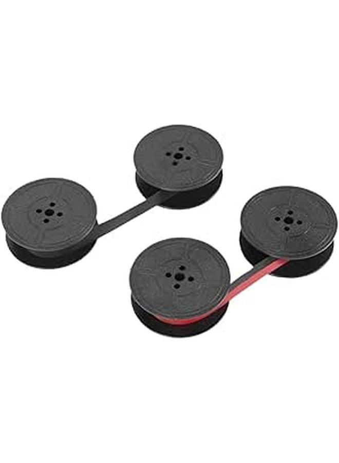 Twin Spool Typewriter Ribbon Ink Replacement Red Black 2 Pack Compatible Printer Supplies - Image 1