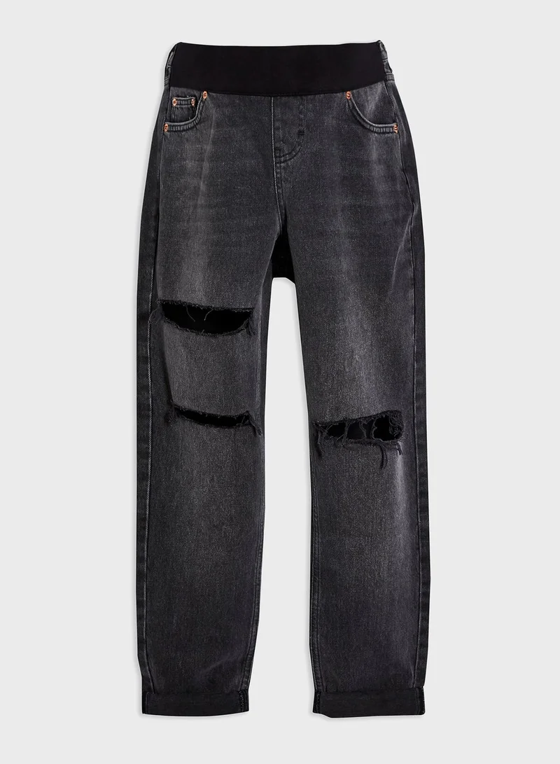 Topshop Maternity High Rise Mom Jeans
