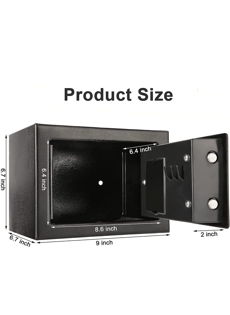 ZEELPETAL ZEELPETAL Home Safe for Money Digital Electronic Safe Box for Cash and Coin jwellery important documents Security Safe Bank with KeysCode Mini Safe Box for Home House Hotel and office  - Image 2